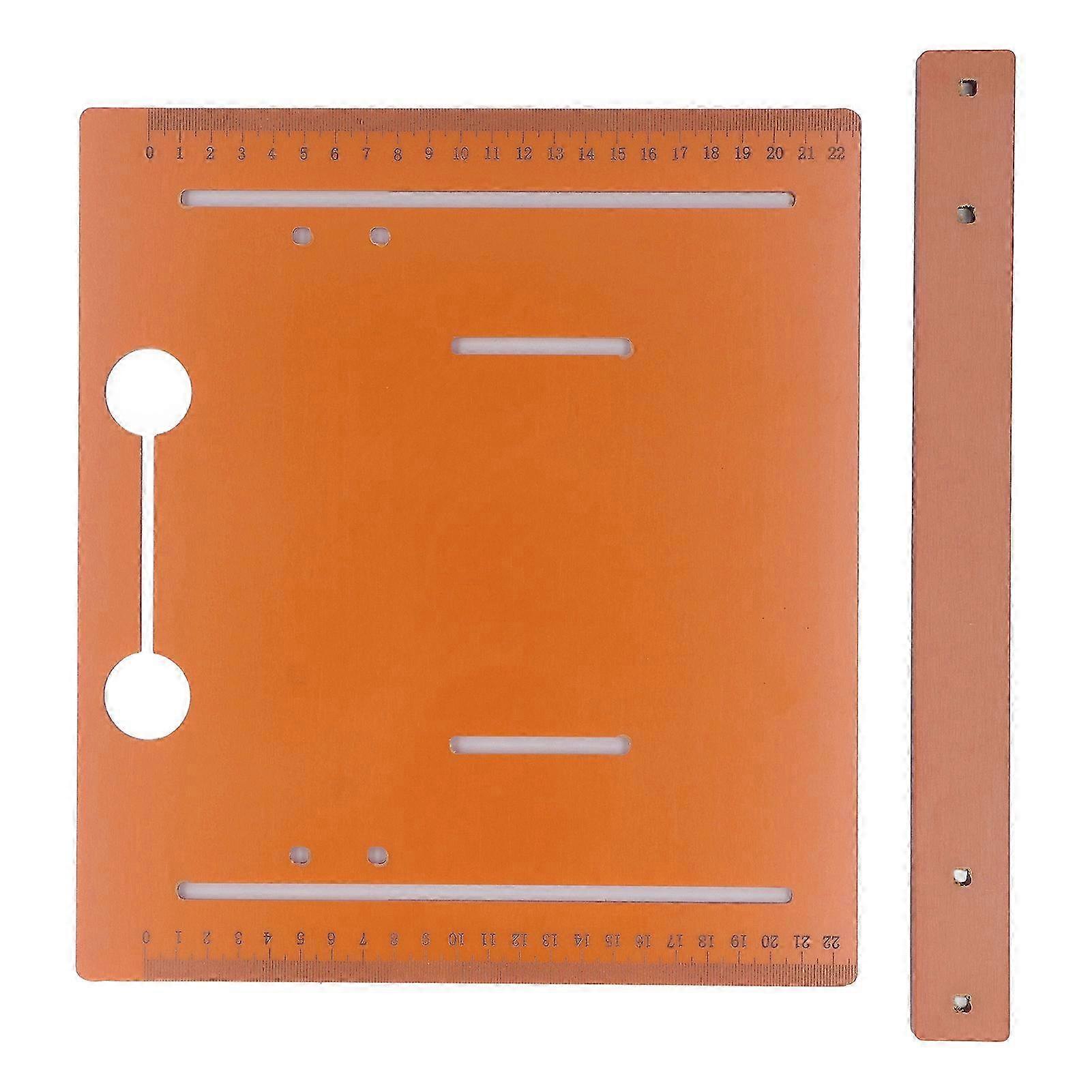 Cutting Machine Base Plate 25x28cm Saw Table Base Plate PP with 2cm Margin for Woodworking 25-26s