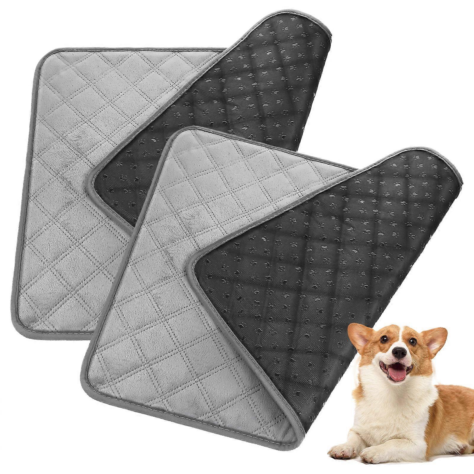 2pcs Lavable Pipi Pads Réutilisables Puppy Pads Imperméable Absorbant Chien Pipi Pads Pet Pet Training Pads Chiot Pads Kitten Pee Pads
