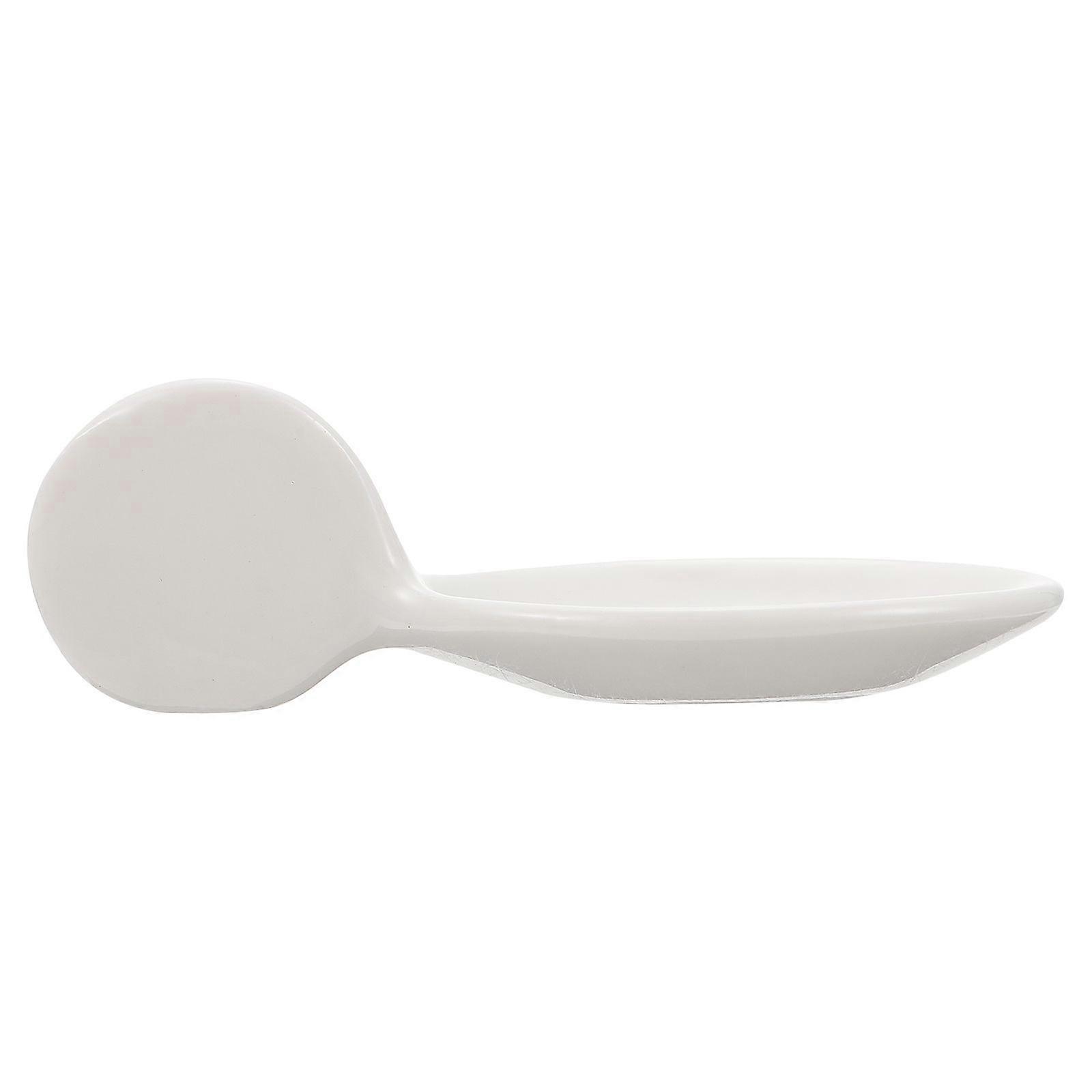 1Pc Ceramic Black Truffle Spoon Serving Spoon Caviar Storage Spoon Chopstick Rest