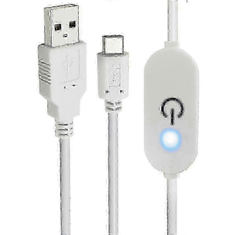 Inline USB-C LED Touch Dimmer Controller for Single Color Light Strips hwy