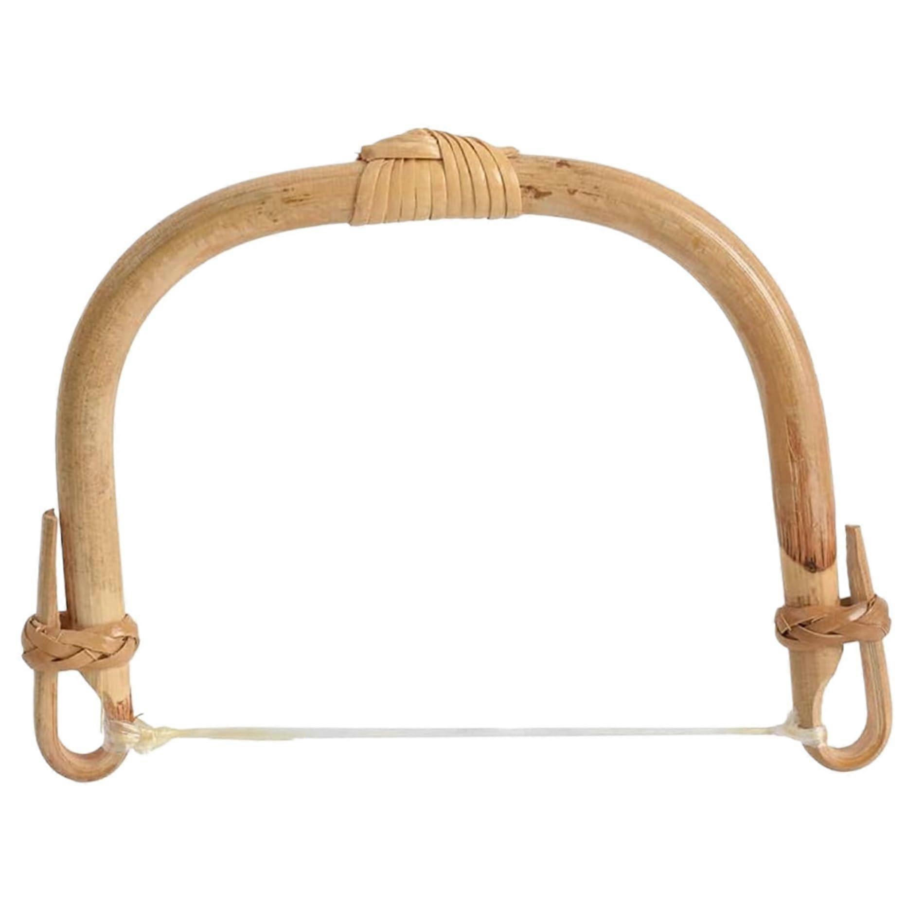 Teapot Handle Ceramic UShaped Rattan Replacement, AntiScald DIY Kettle Handle For Chinese/Japanese Teapots Style1