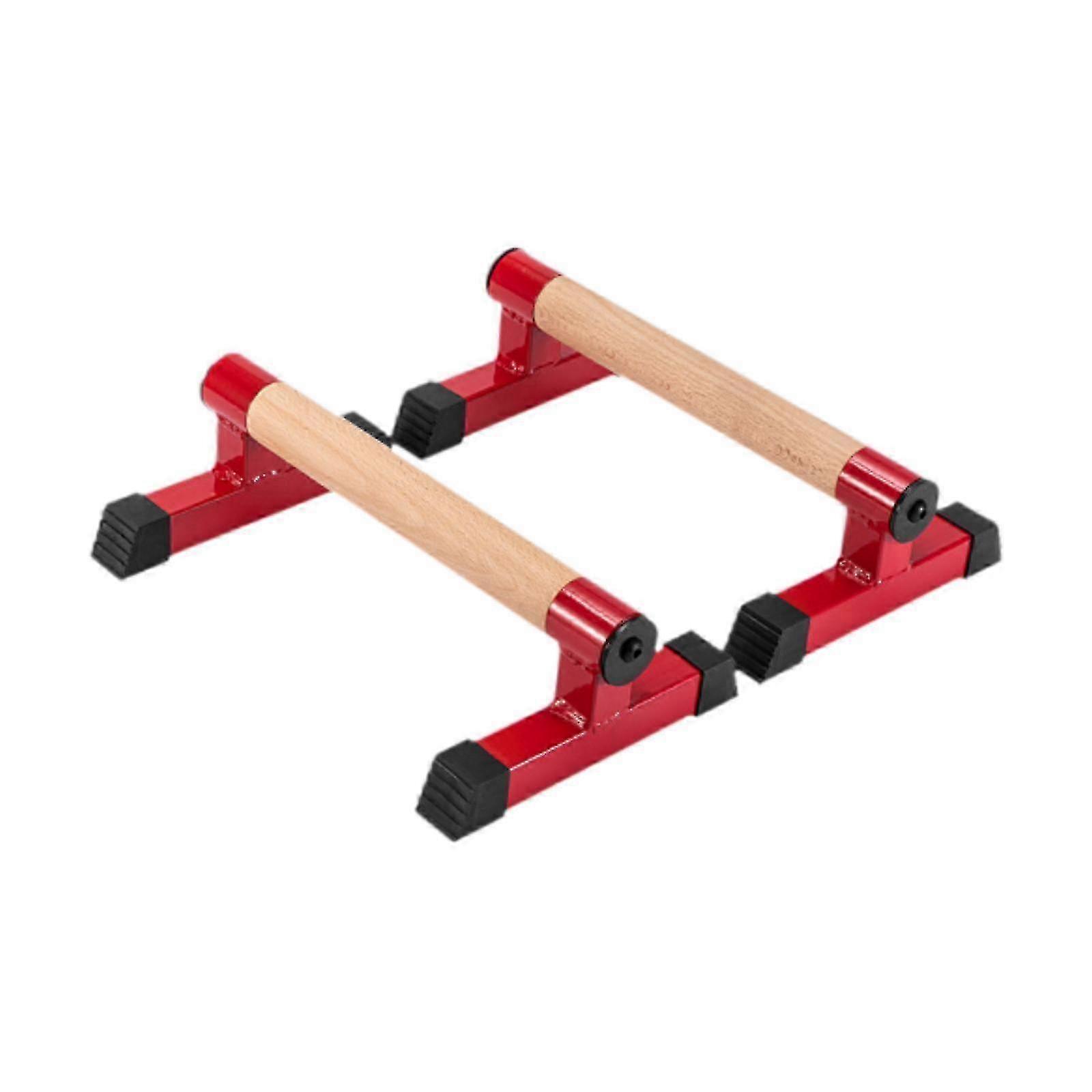 2x Wood Push up Bar Push up Stand Handstand Bar Push up Handles Grips for Exercise Strength Training Practice Chest Muscles
