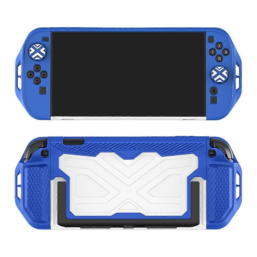 Split Design  Protective Case with Adjustable Stand Dock-Friendly Cover Mecha-Style Grips Premium TPU PC Construction