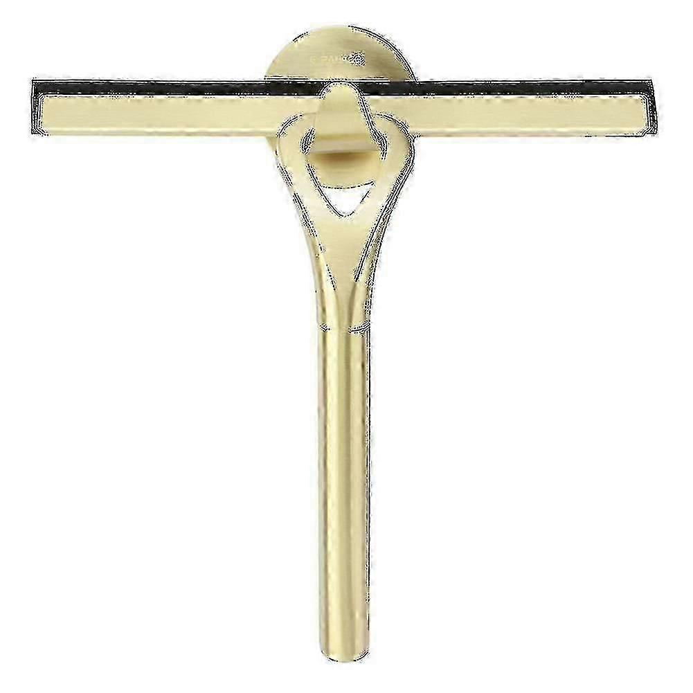 Dusch- und Fensterwischer aus Edelstahl mit No-Drill-Wandhalterung