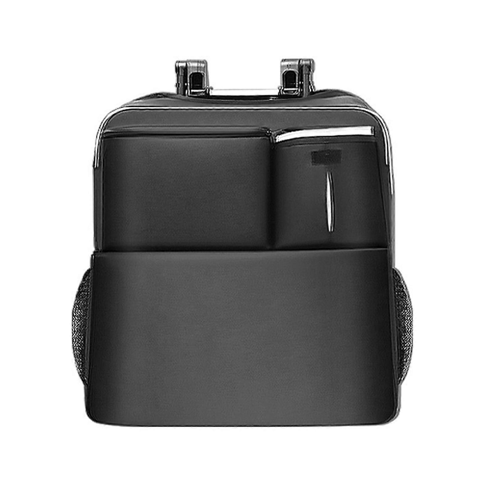 Multifunctional Baby Carriage Storage Solution with Multiple Organizational Compartments and Side Mesh Bottle Holder Multicolor