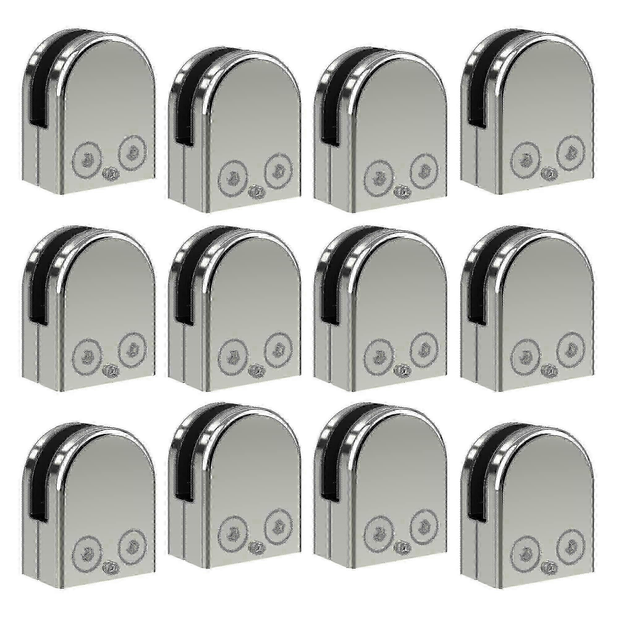 σφιγκτήρες γυαλιού από ανοξείδωτο χάλυβα 304 για σκάλα κιγκλιδώματος παραθύρου