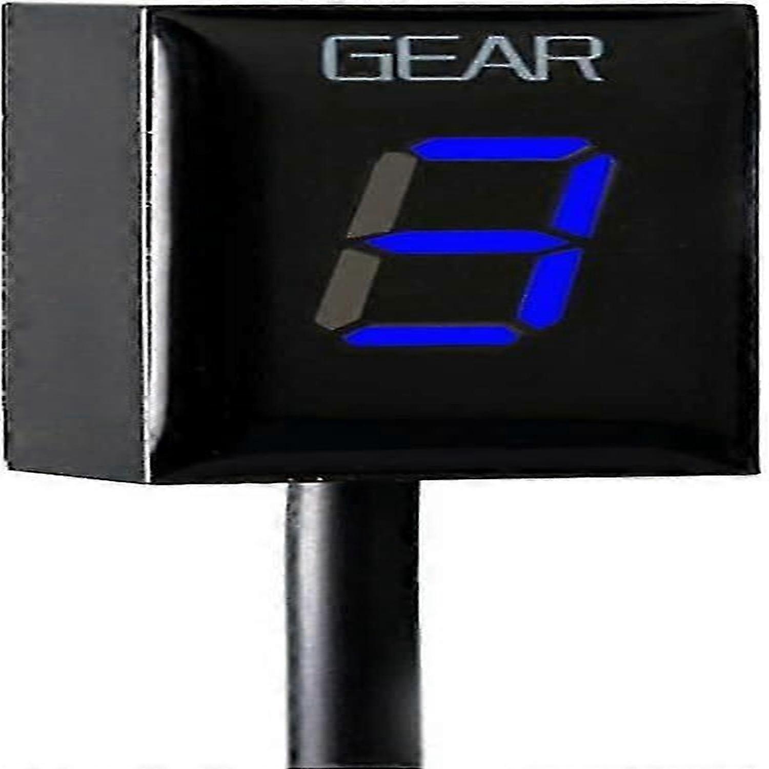 Gear Indicator for Yamaha Motorcycle Waterproof LED Display ECU Plug (Blue)