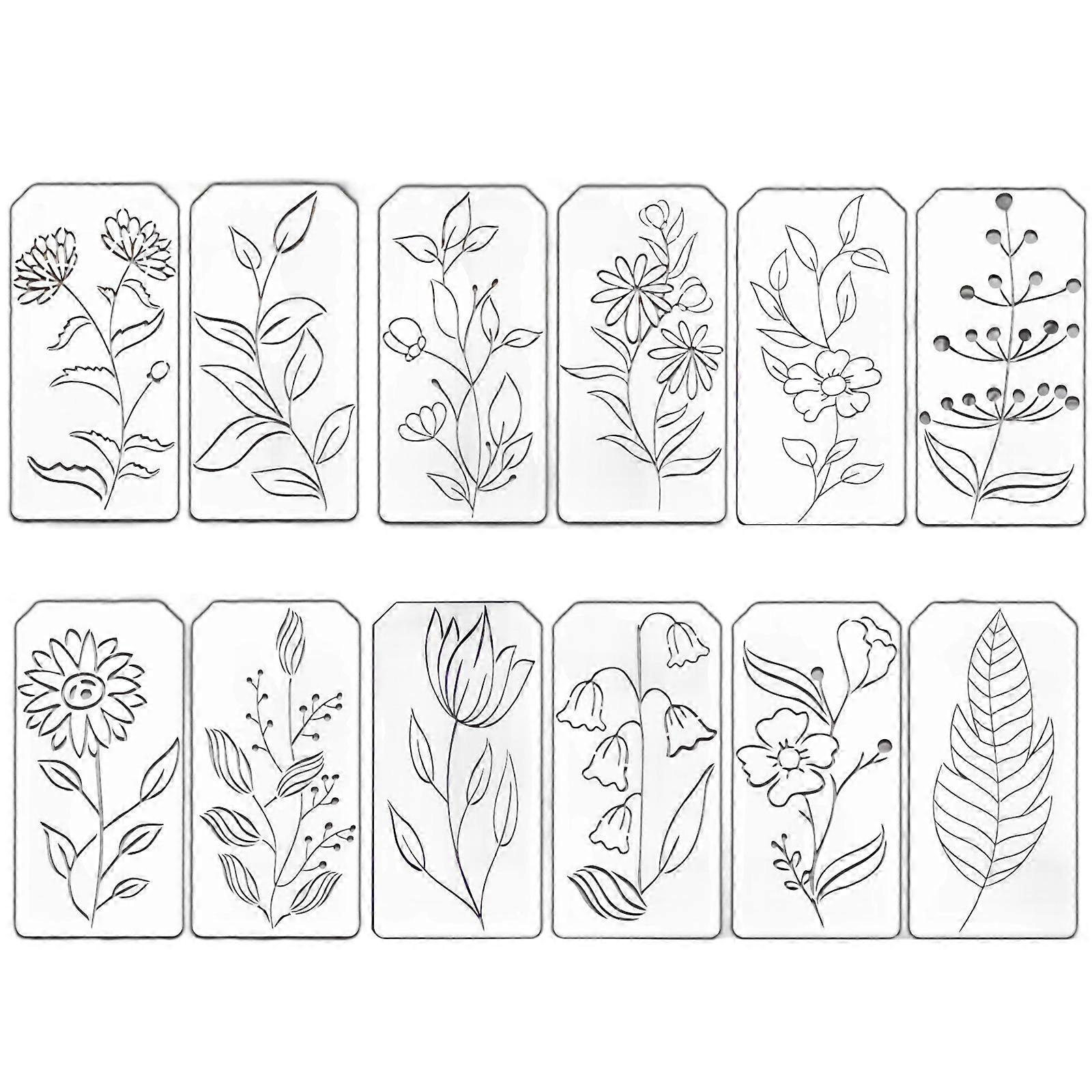 Art Stencil Set Precisions Engineered PET Stencil Template Precisions Cut For Creative Wallpaper Fabric And Canvas Use Multicolor