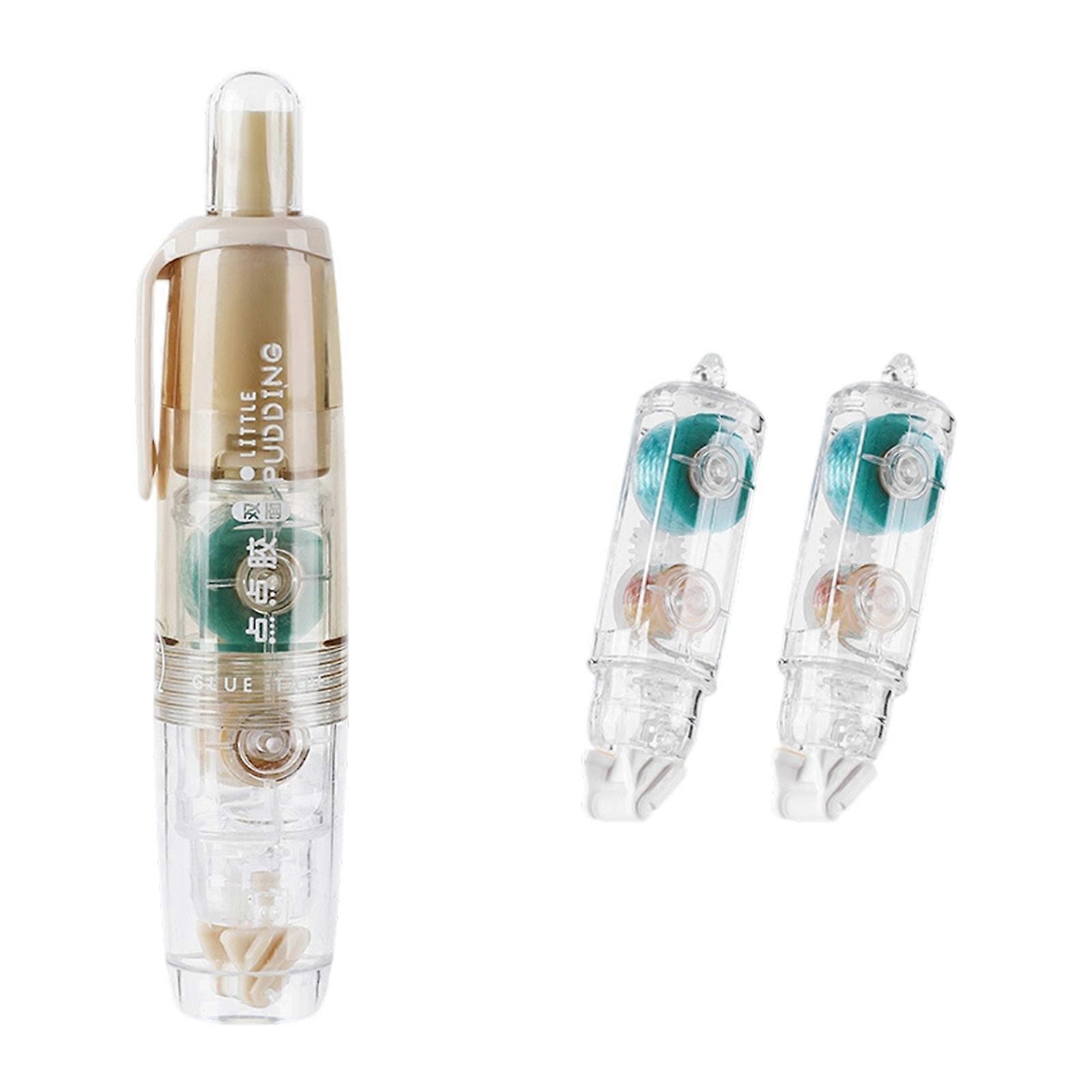 Repositionable Tear Free Correction Tool With Clicks System For Paper Arts Residues Free Dots Adhesive Portable Design Multicolor