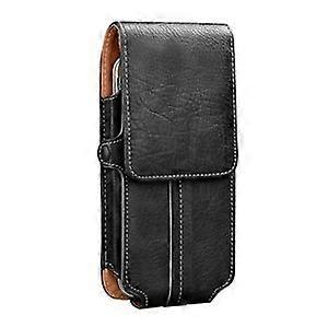 For iPhone 17 16 15 14 13 Pro Max PU Leather Pouch Case Holster With Belt Loop
