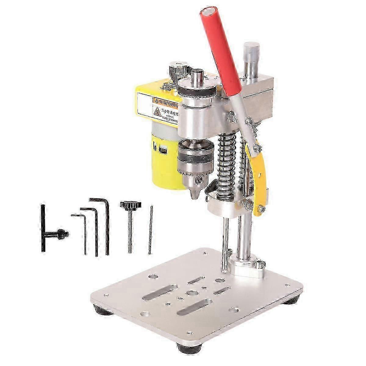 Mini Drill Press Precision Table Drilling Machine Portable Benchtop Driller CNC 795 Motor B10 Chuck DIY Crafts Tool