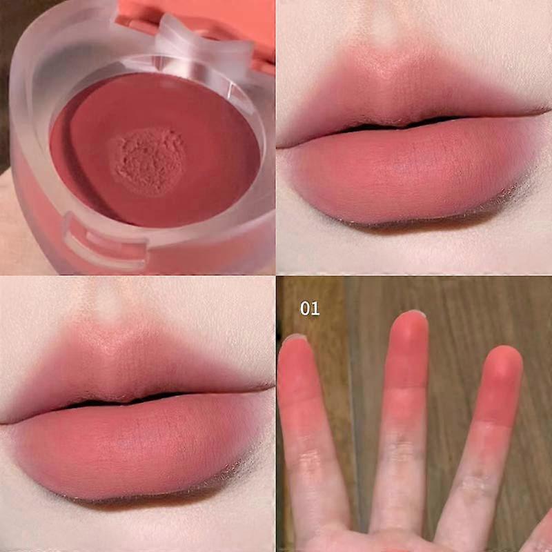Lip and cheek lip mud, natural and versatile, flattering matte single-color blush cream