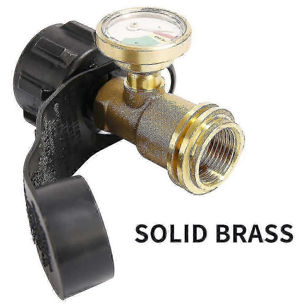 Propane Tank Gauge Level Indicator, Leak Detector, Gas Pressure Meter For Rv Camper,with Type 1 Con A