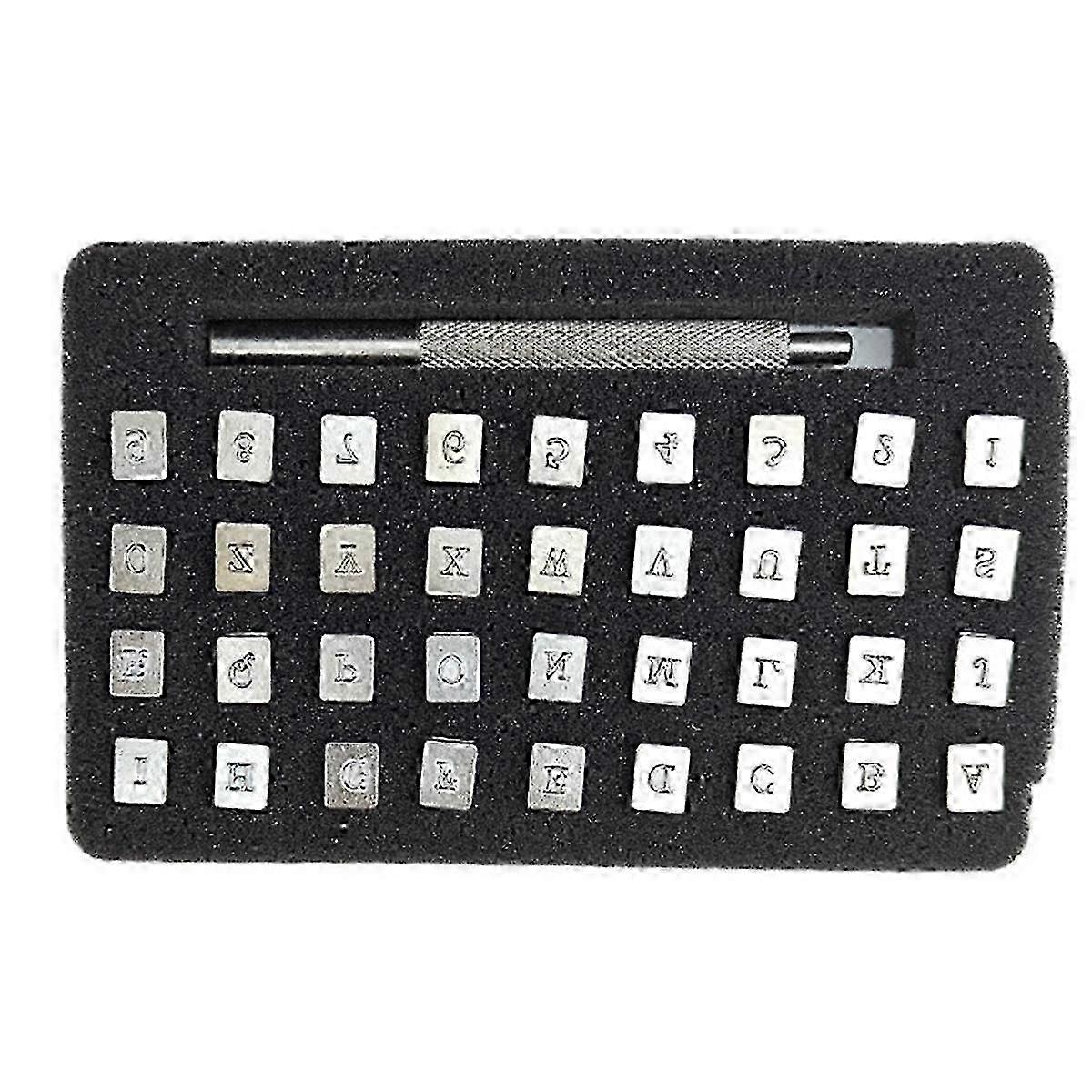 DIY Leather Stamp Engraving Craft Tools, Alphanumeric Stamp Leather Craft,6mm