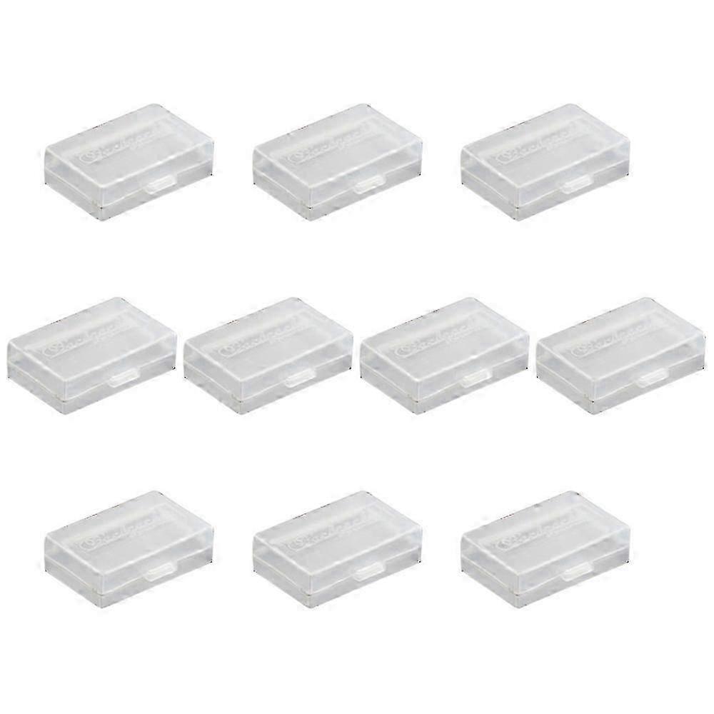 e 10Pcs Plastic Protective Storage Case Boxes Compatible with GoPro Hero Battery Frosted Clear Color 6*4*1.8cm