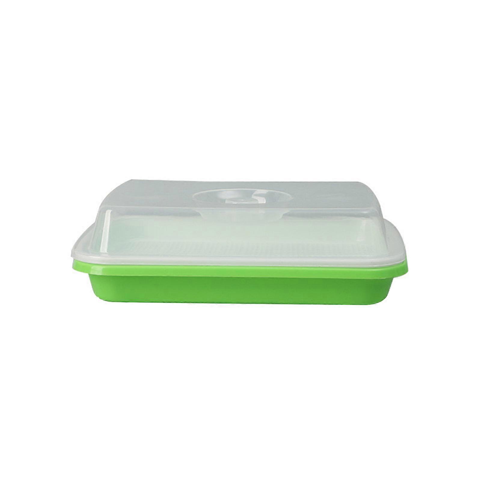 Sprouter Tray with Lid Cultivation Germinations Tray Sprouting Growing Plate for Wheatgrass Bean Garden Nurserys Multicolor