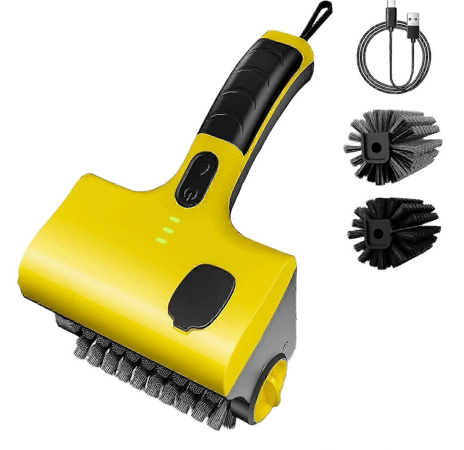 Cordless Electric Grill Cleaner Rechargeable with Bristle Head