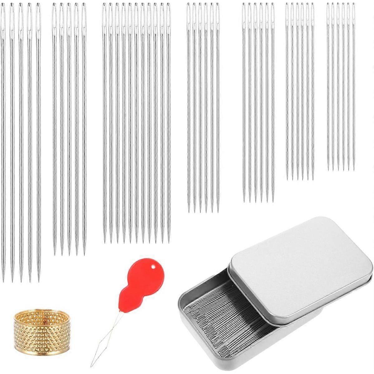 42 PCS Silver Needles Sewing Set