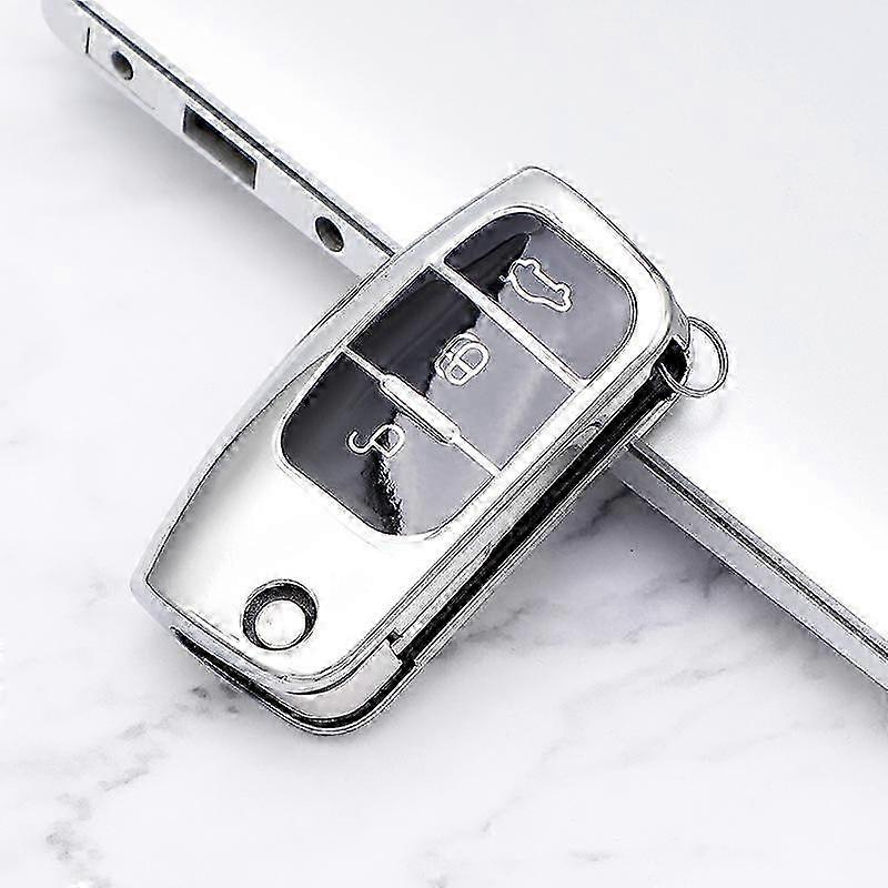 TPU Key Protector for Ford Mondeo, Folding Cover Case Shell Keychain Bag