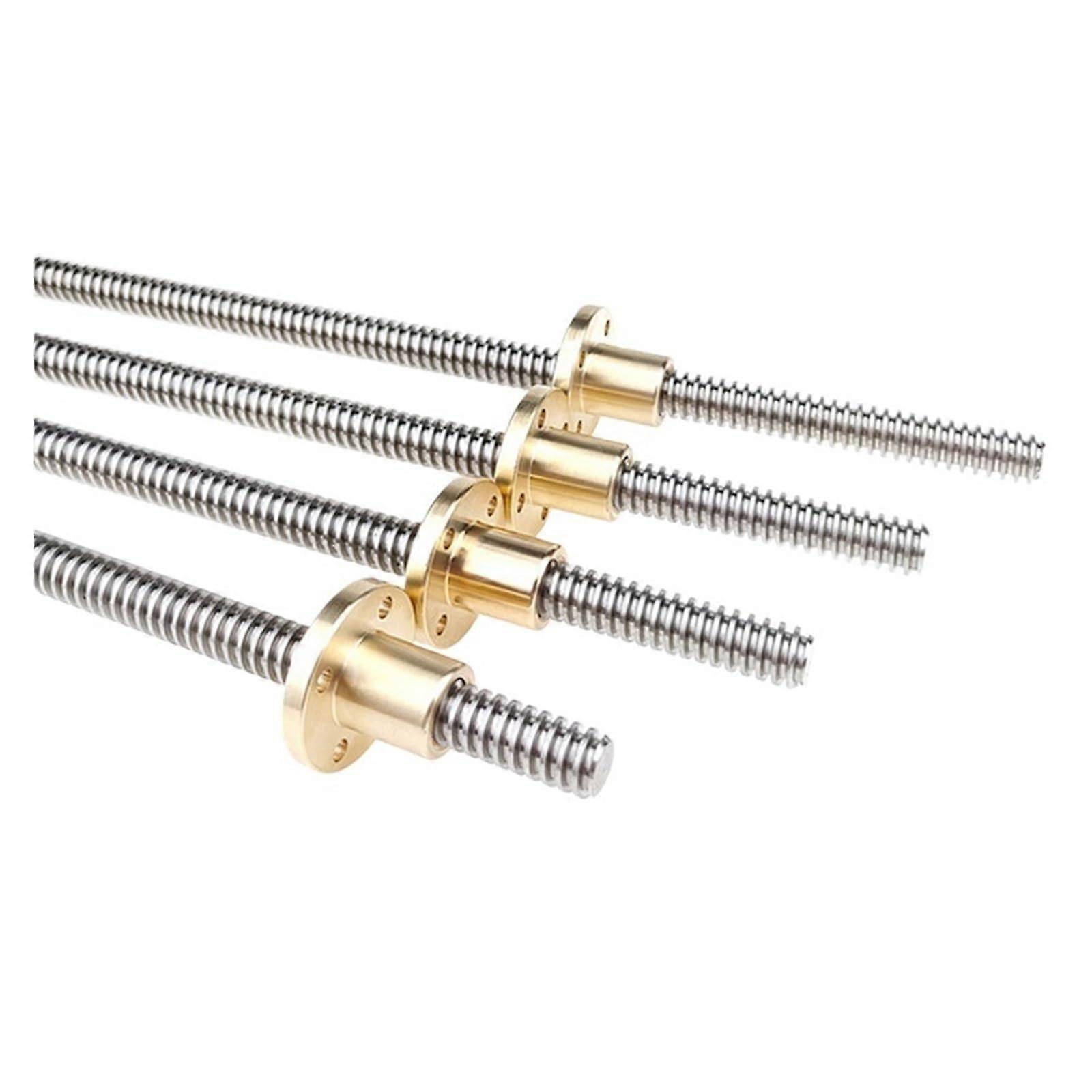 T12 Trapezoidal Lead Screw 1100mm Pitch 2mm with Brass Nut for CNC Router 3D Printer