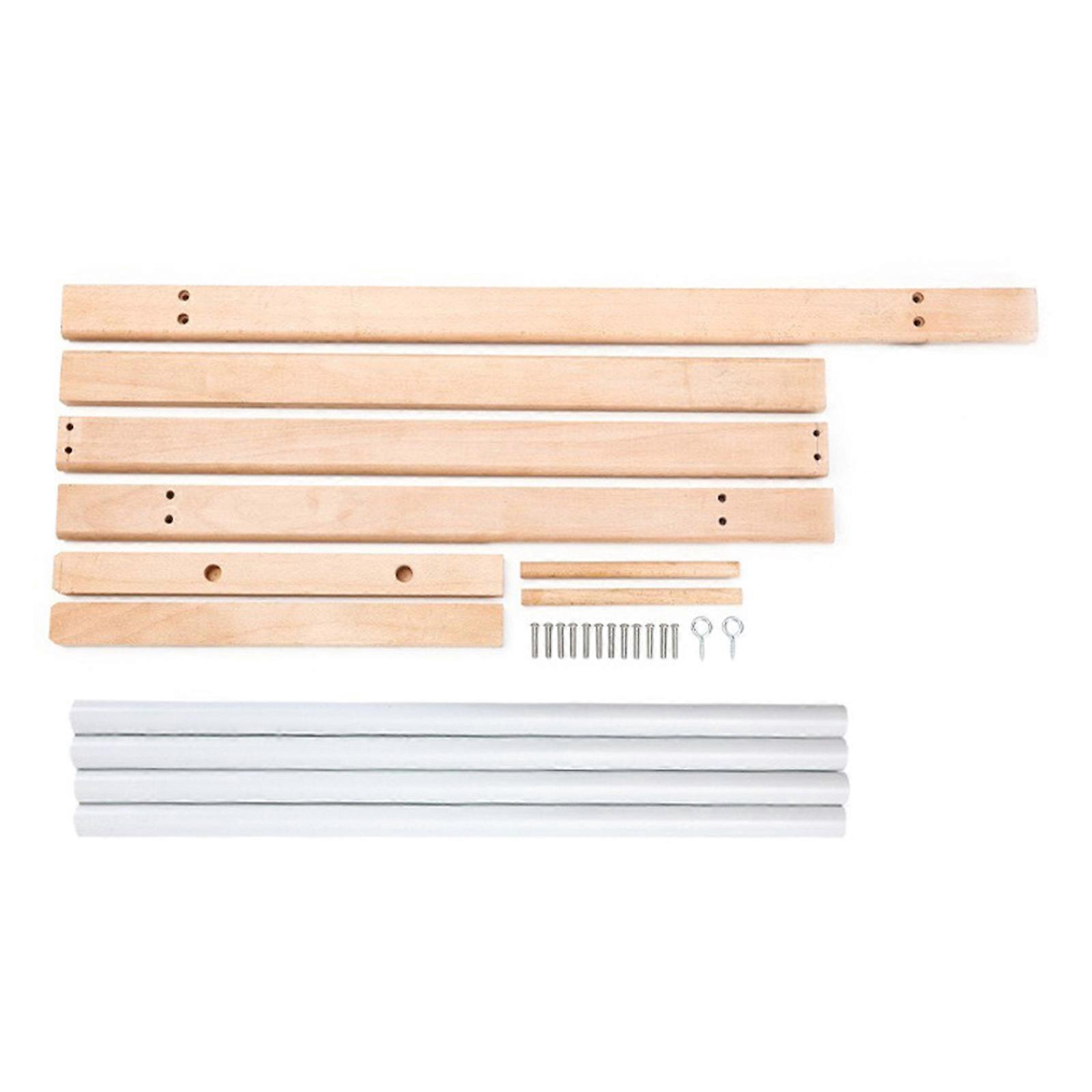 Tufting Frame Solid Wood Rug Making Stand with Instructions Rug Making Tool for Tufting Projects Multicolor