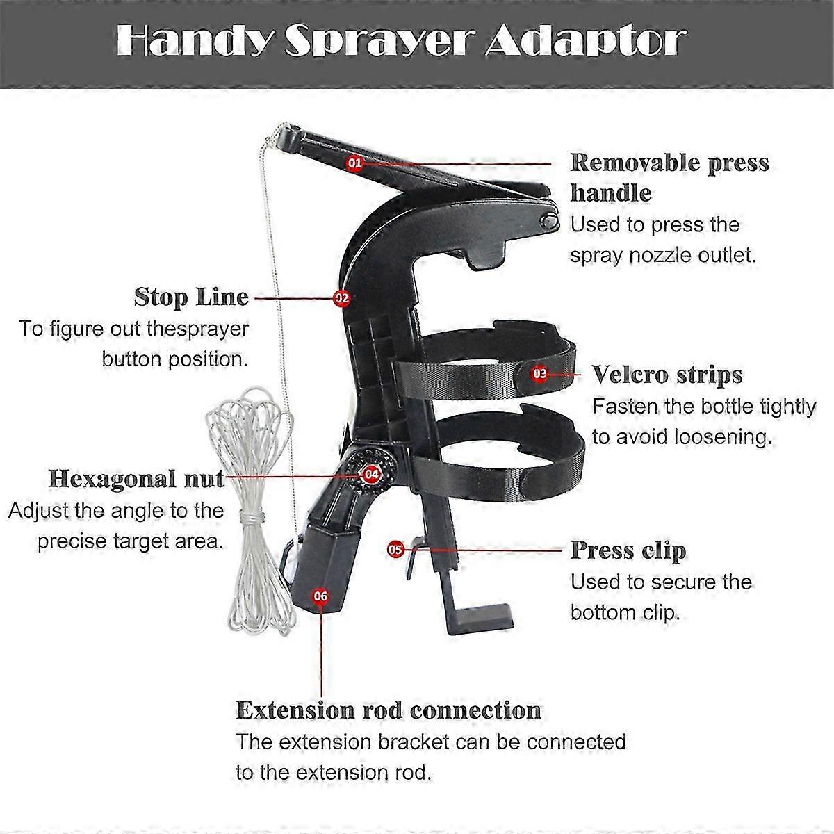 Adjustable Sprayer Bracket Adaptor Wasp Nest Aerosol Can Extension