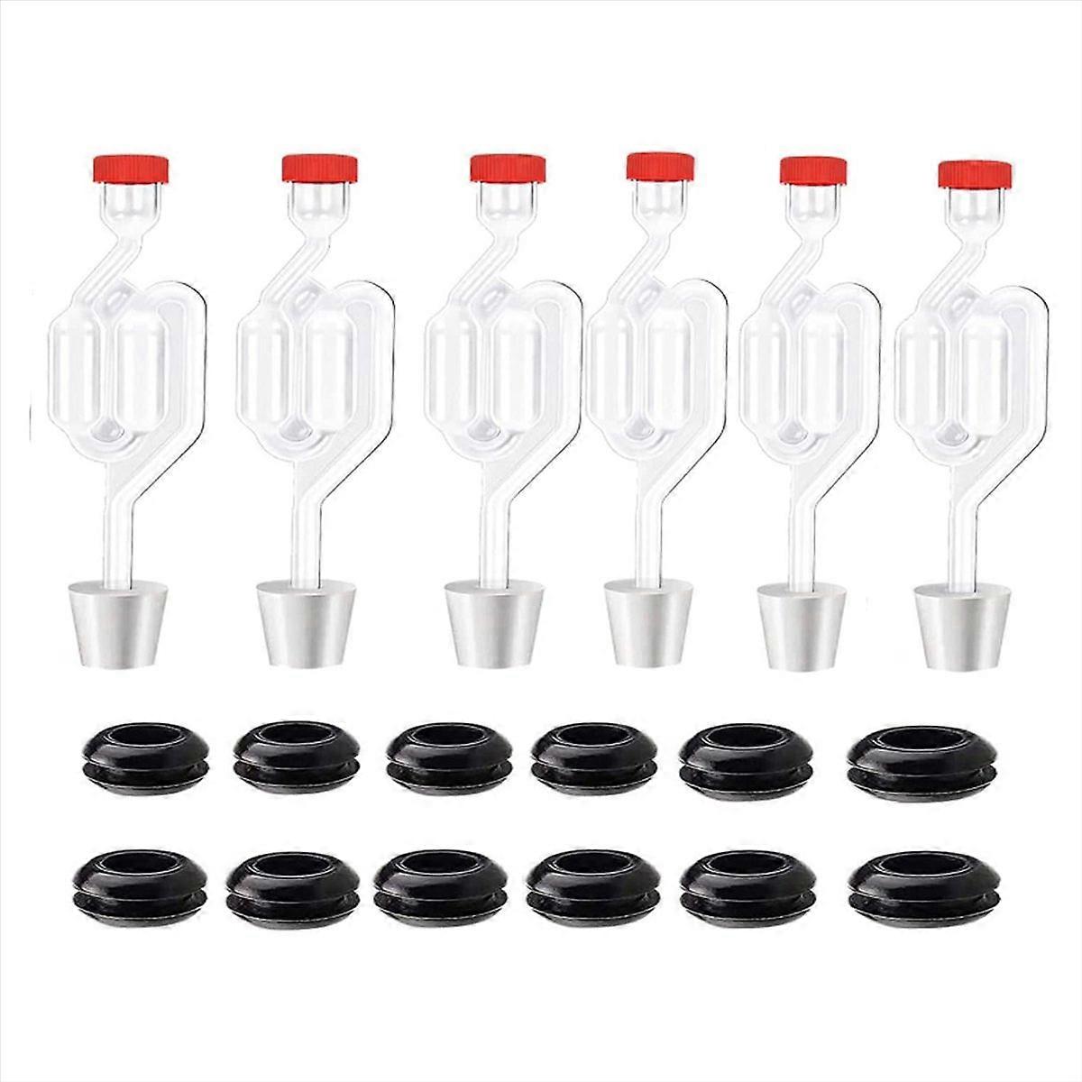 Twin Bubble Airlock Set [6 Pack], Brew Kits Airlocks