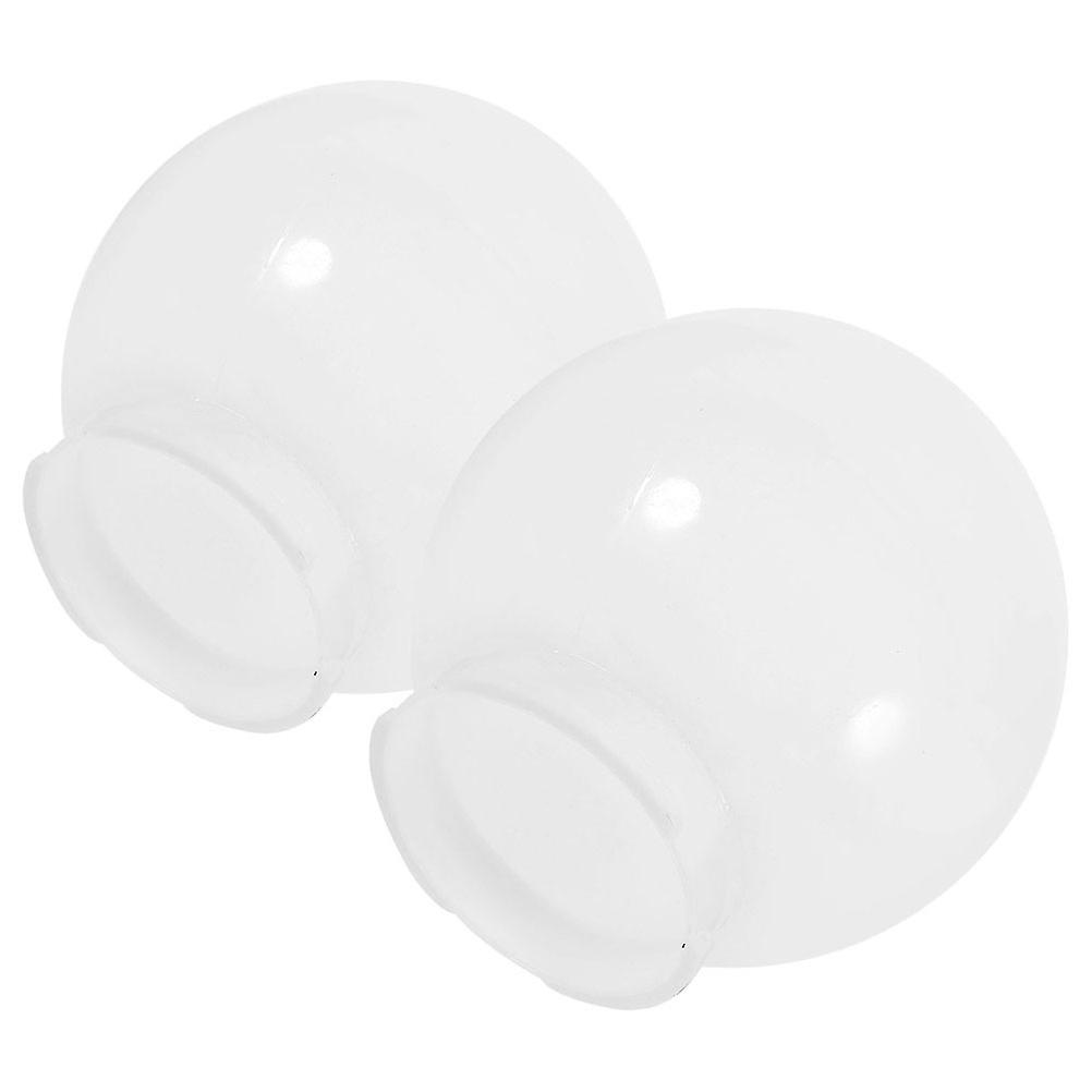 2Pcs Spherical Lamp Shade Replacement Acrylic for Outdoor Garden Use