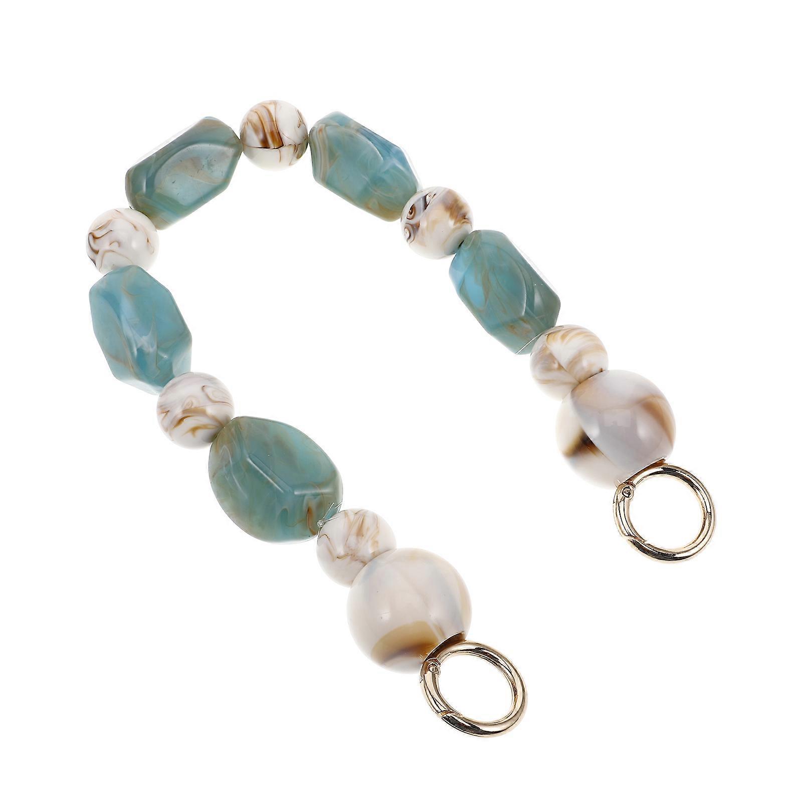 Beaded Purse Chain Strap for Bag Replacement with Acrylic Beads 38 Cm