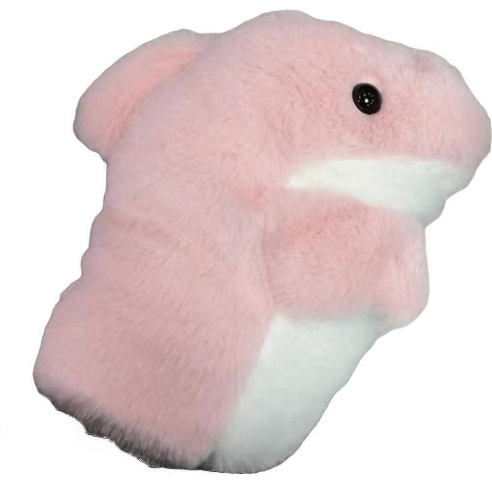 Pink Grey Plush Shark Hand Puppet Cartoon Shark Early Education Hand Finger Story Puppet Imaginative Play Storytelling