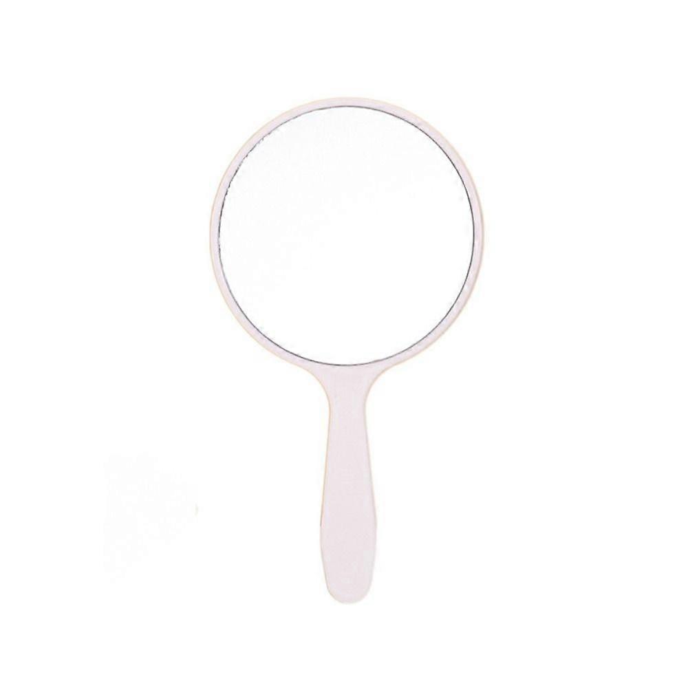 Durable DIY Makeup Mirror Handheld With Handle Round Handheld Mirror Small Anti-fall Portable Mirror Bedroom