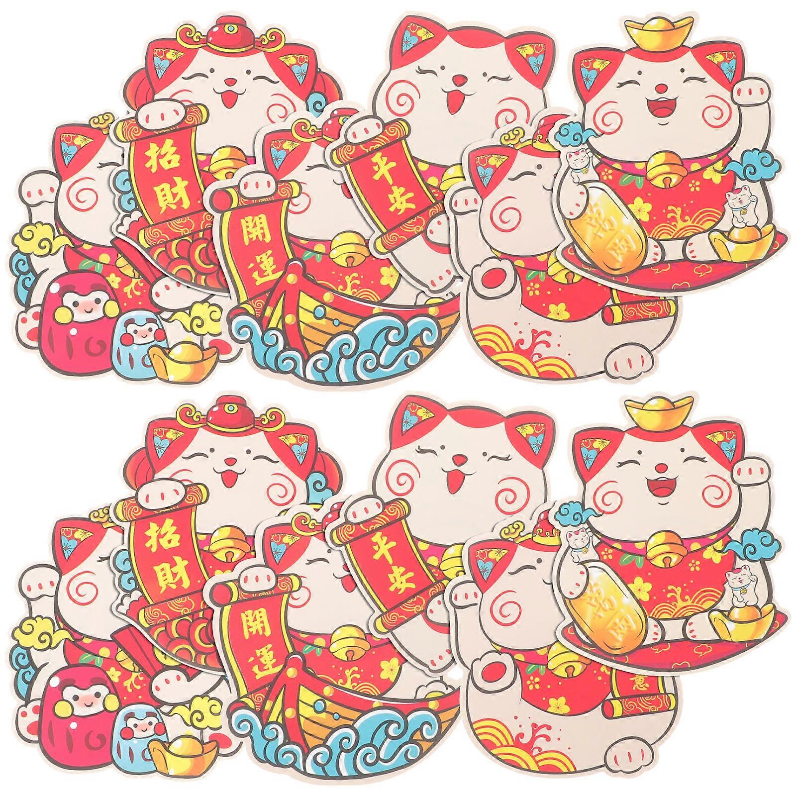 Paper Red Envelopes Cartoon Cat Money Packets for Storage 36Pcs