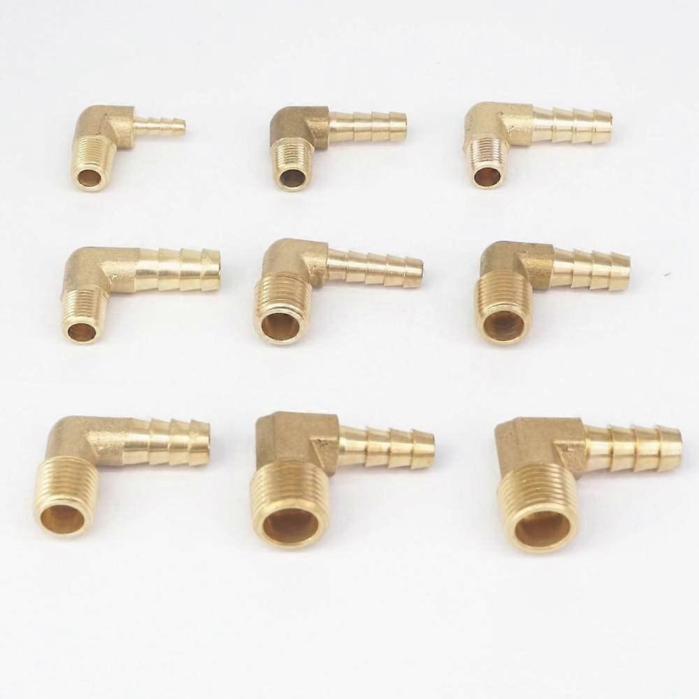 Brass Hose Connector 90 Degree Elbow Fitting Leak‑Resistant Durable Brass for Versatile Hose