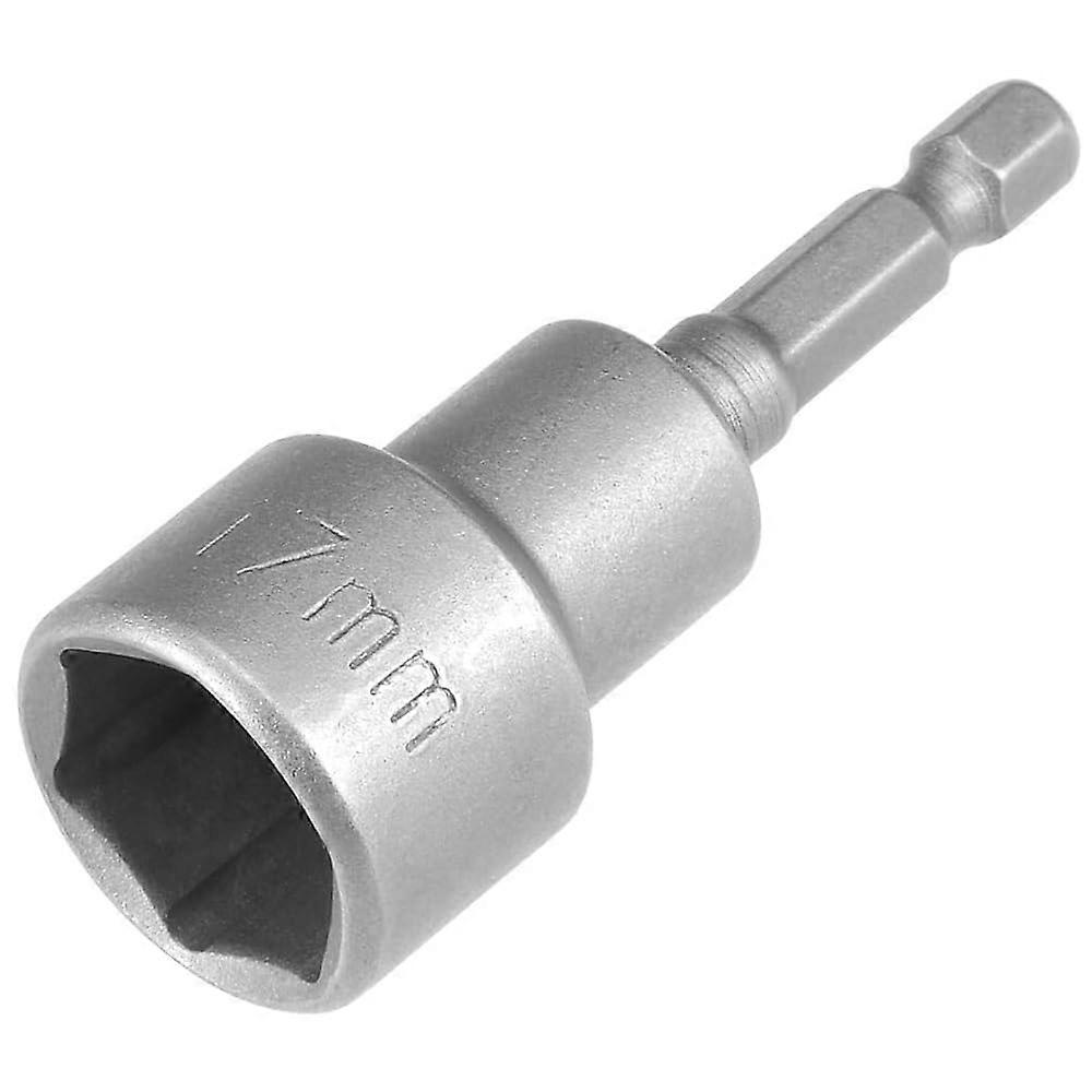 17mm Magnetic Nut Driver Bit, 1/4 Inch Hex Shank Impact Socket Adapter, 65mm  Strength