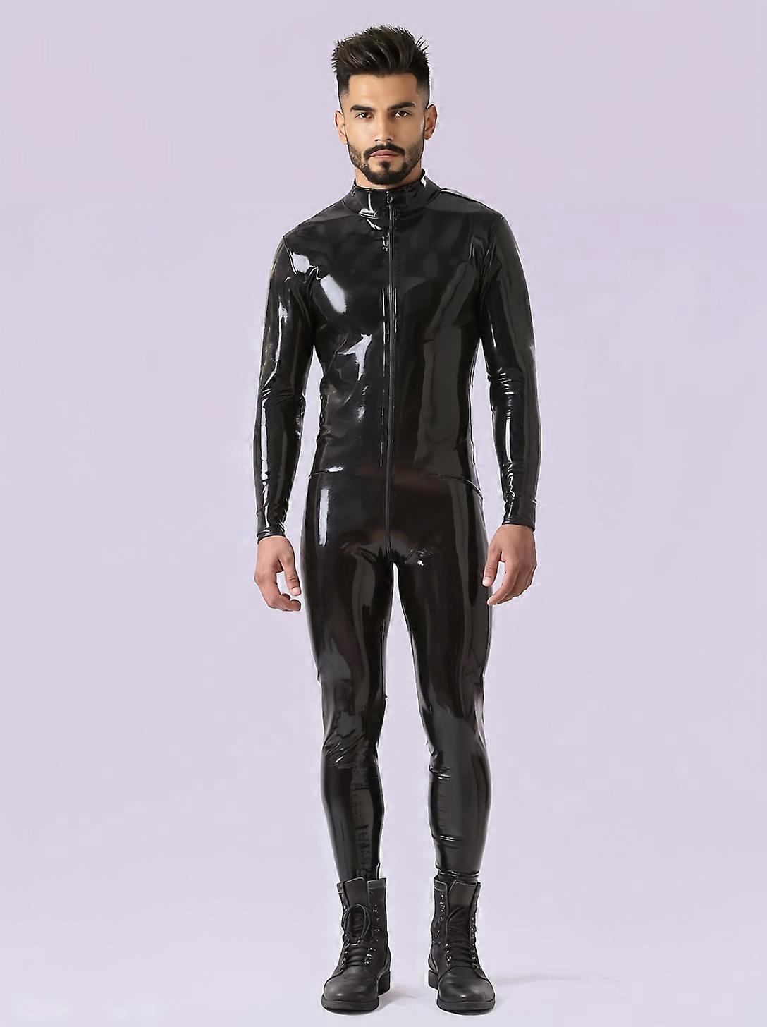 Latex Zipped Male Catsuit