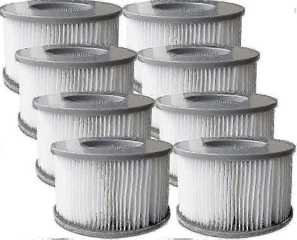 Pack Of 8 Replacement Filter Cartridges For Mspa Inflatable Pool, Jacuzzi