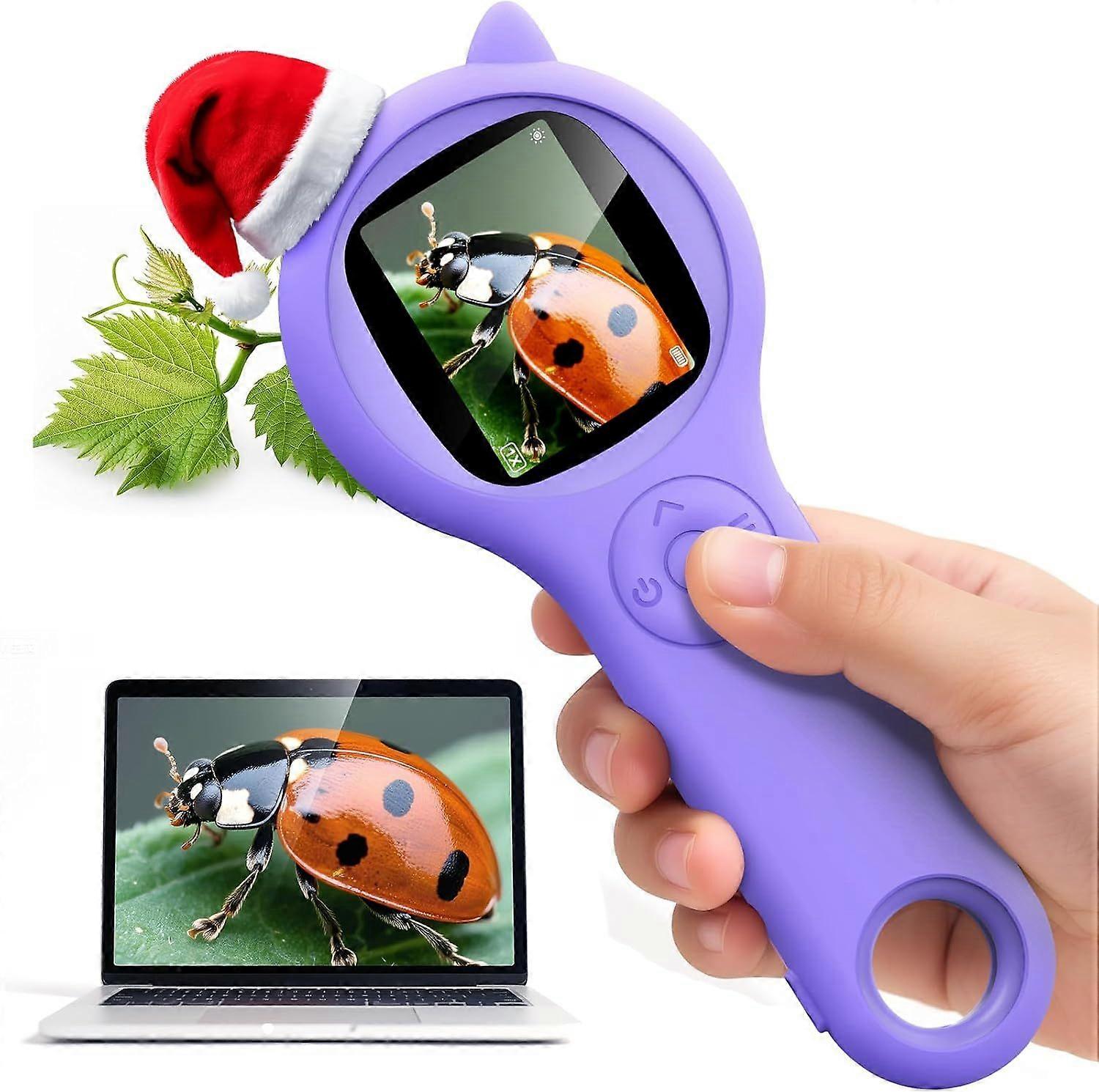 Microscope for Kids - Mini Pocket Handheld Microscope for Toddlers-STEM