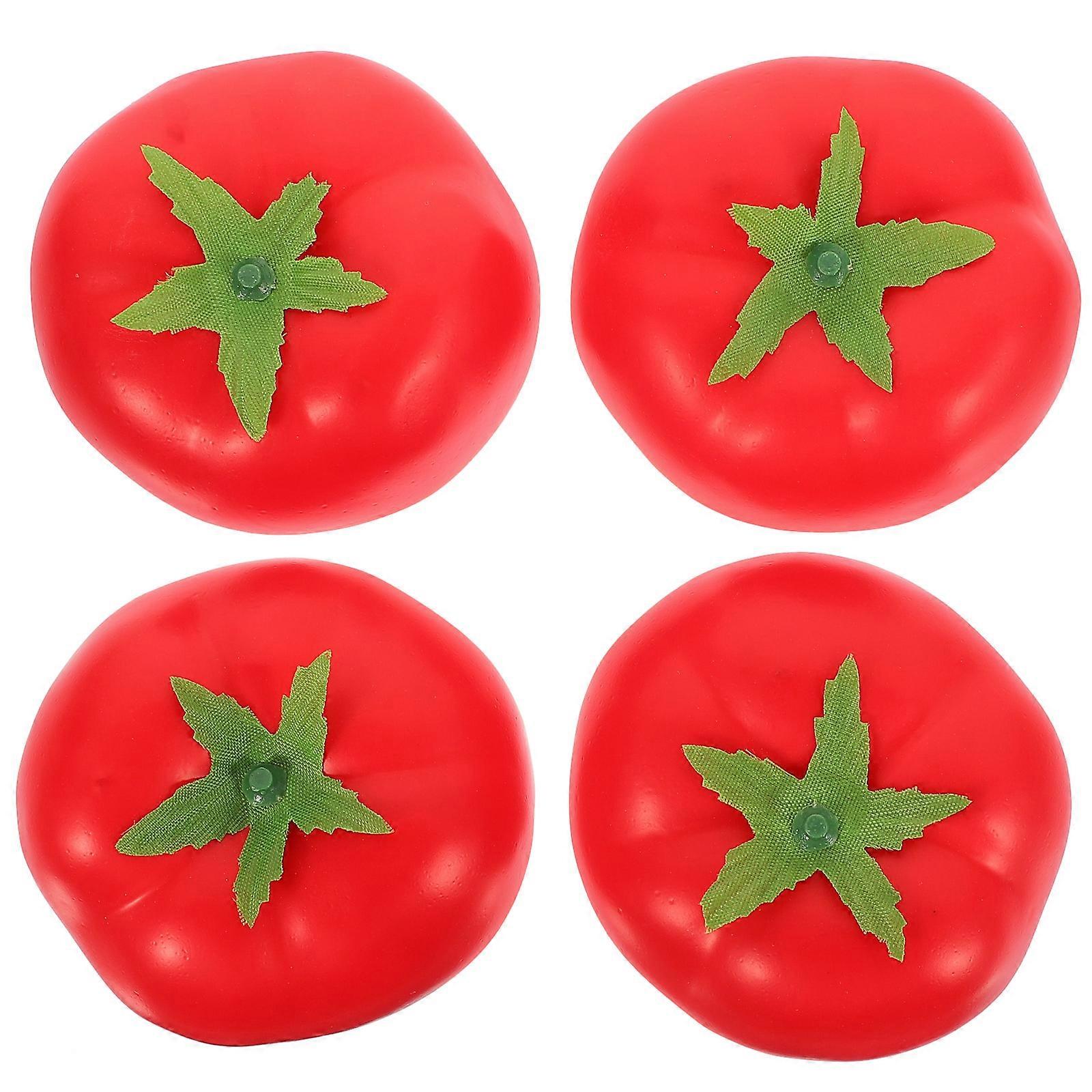 Artificial Vegetable Foam Tomato Decorations for Decor with 8Pcs