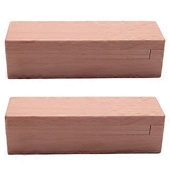 2x Houten Hersenkraker Geheime Open Puzzeldoos Magische Mysterieuze Doos
