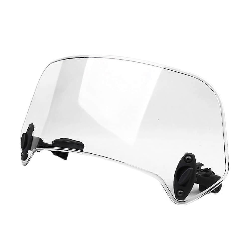 Transparent Adjustable Motorcycle Windshield Extension Spoiler Deflector for Wind Protection