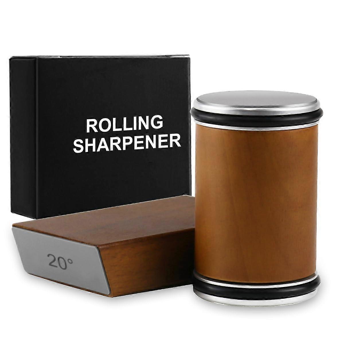 Professional Rolling Knife Sharpener Kit with Adjustable Angles and Diamond Ceramic Discs