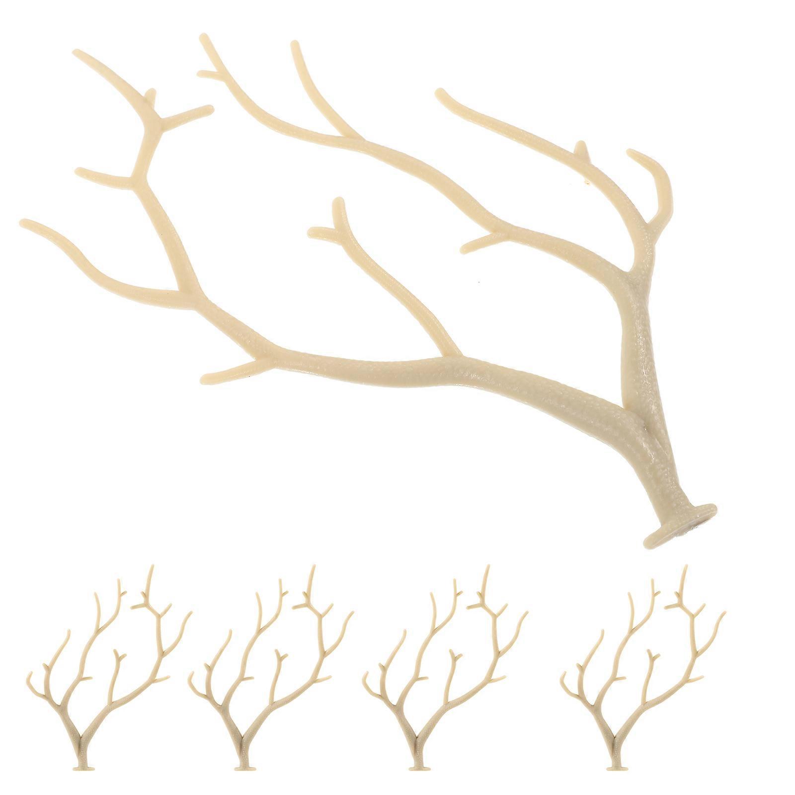 Artificial Antler Branches for Decor 10Pcs Decorative Beige Tree Branches