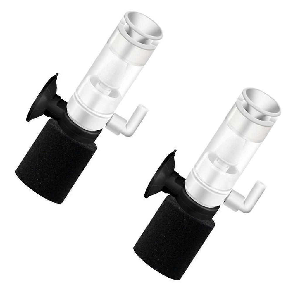 Mini Aquarium Filter Fish Tank Cleaning Filter for 2Pcs Internal Use