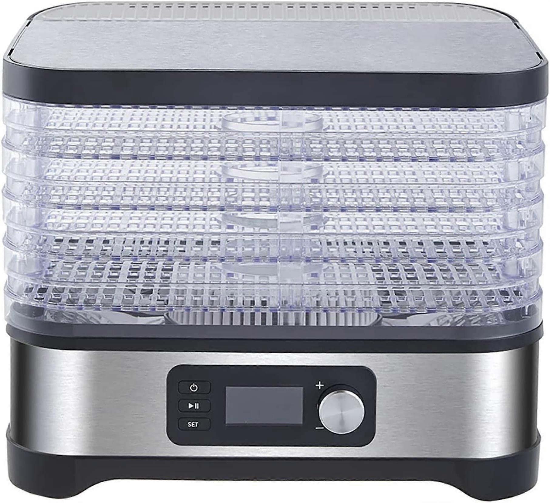 Food Dehydrator with Adjustable Temperature Control, Electric Fruit Dryer with 5 Removable Trays