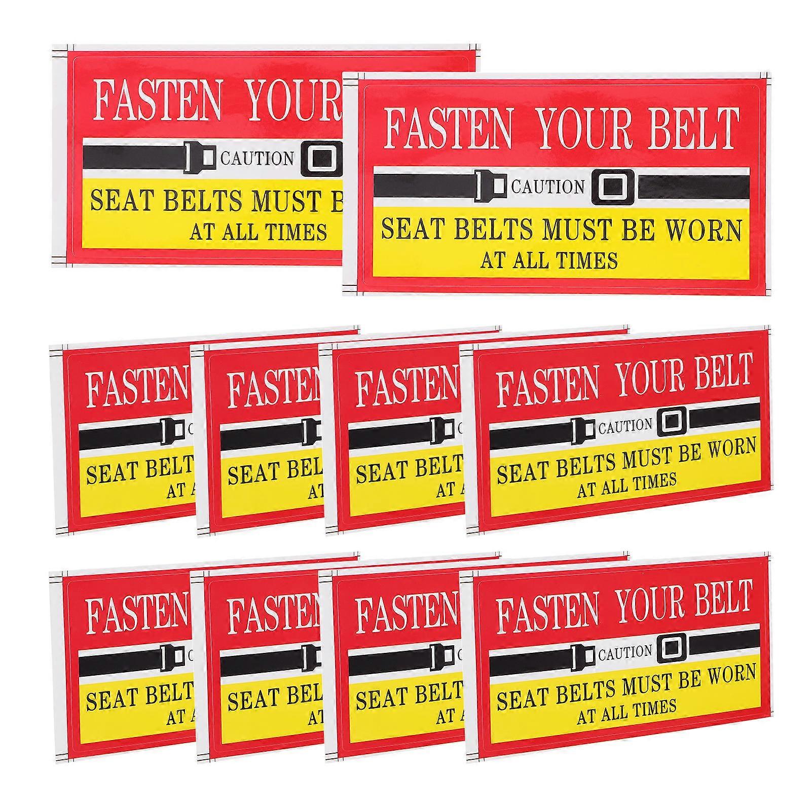 Red Care Sticker for Fasten Your 30Pcs Reminder Labels