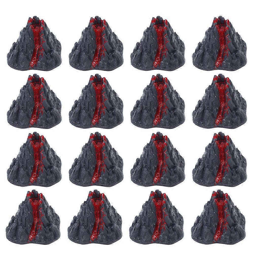 Plastic Volcano Model Volcano for Science Experiments 16Pcs Set