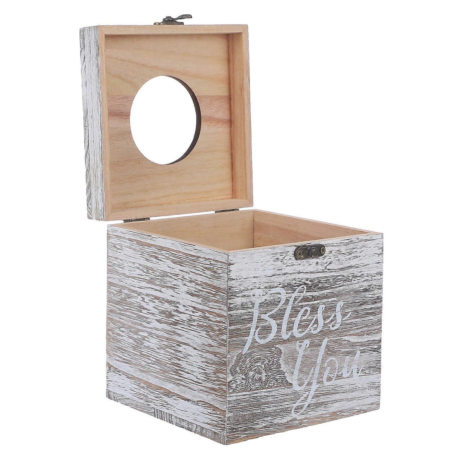 Wooden Napkin Storage Box for Desktop Use with User-Friendly Design