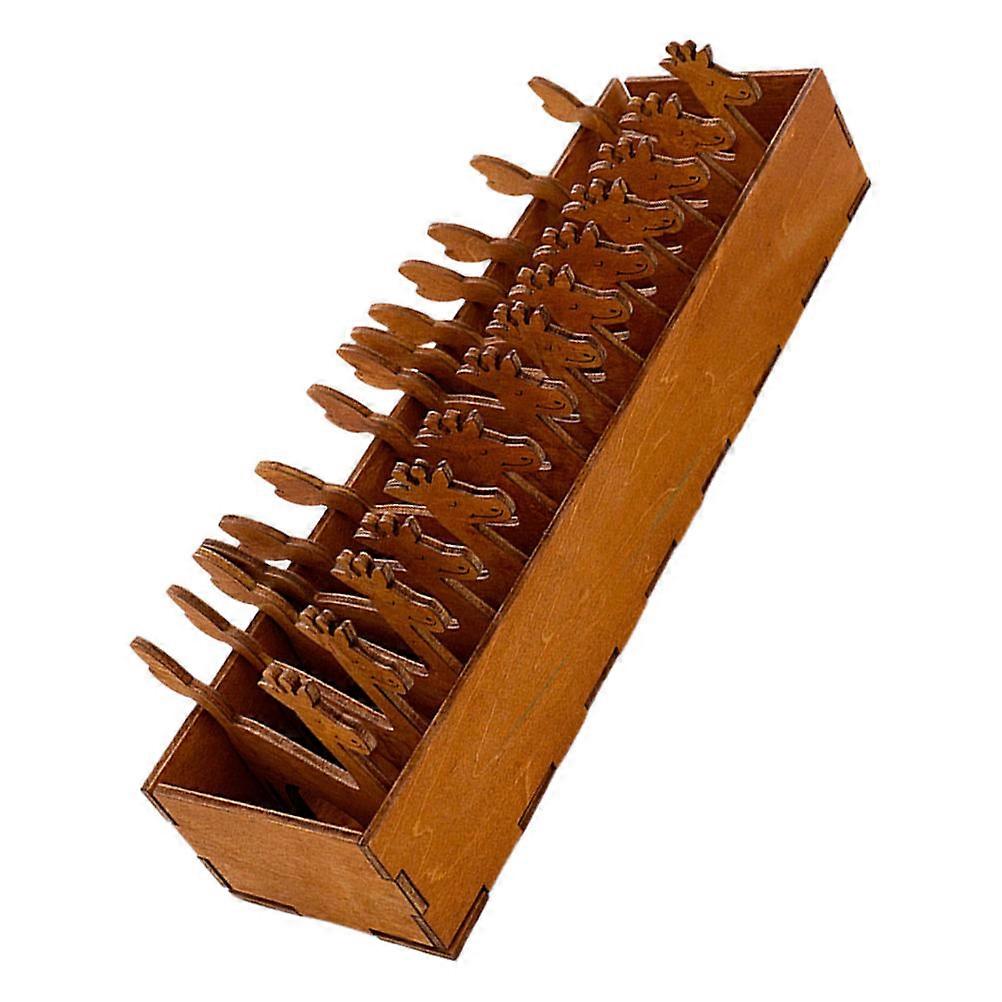 Wood Thread Spools Deer Shape for Sewing Use 30Pcs Embroidery Set