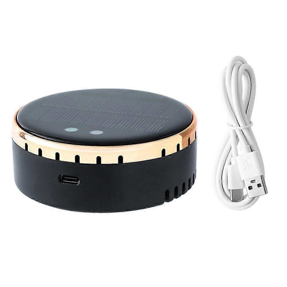 Solar and USB Powered Car Air Purifier, Instant Odor Removal, Compact Filter Design