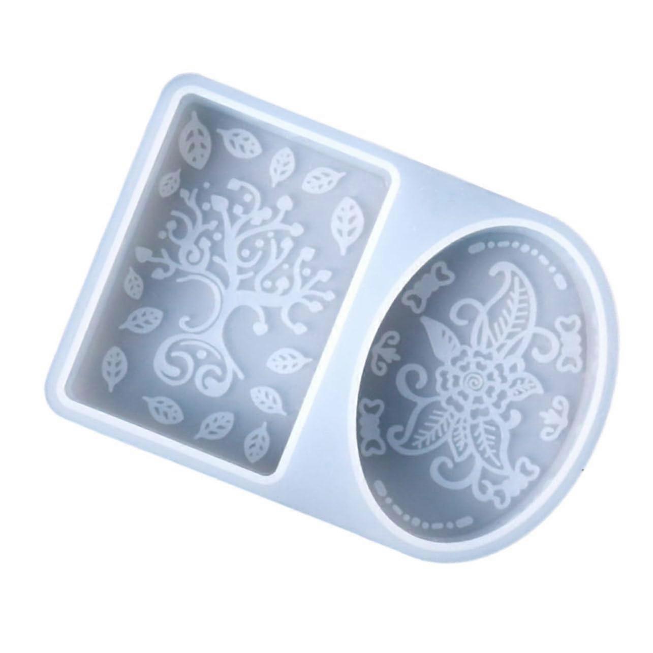 Silicone Soap Mold with Ethnic Patterns for DIY Handmade Soap and Candle Making, Reusable, NonStick